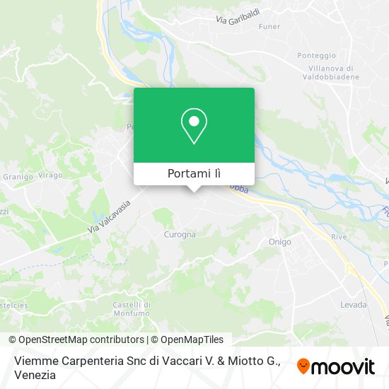 Mappa Viemme Carpenteria Snc di Vaccari V. & Miotto G.