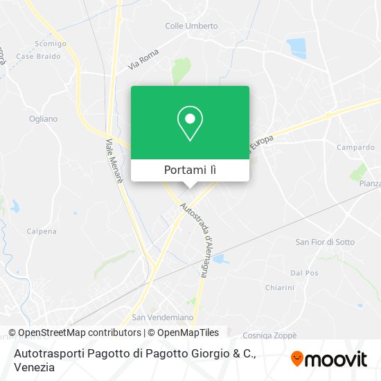 Mappa Autotrasporti Pagotto di Pagotto Giorgio & C.