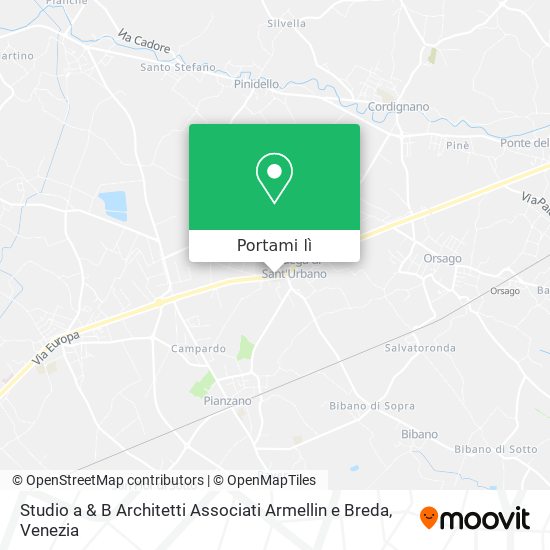 Mappa Studio a & B Architetti Associati Armellin e Breda