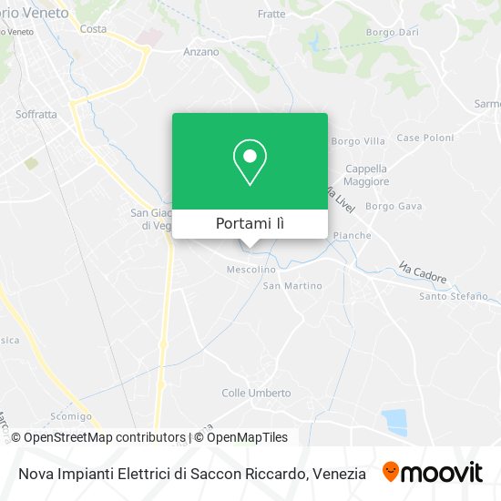 Mappa Nova Impianti Elettrici di Saccon Riccardo