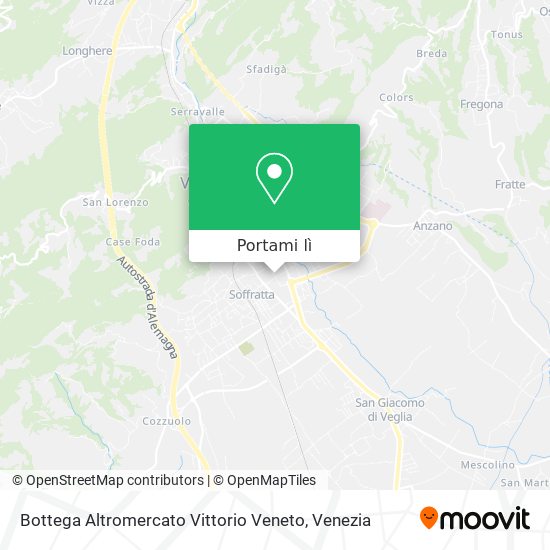 Mappa Bottega Altromercato Vittorio Veneto