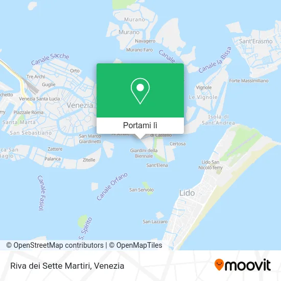 Mappa Riva dei Sette Martiri