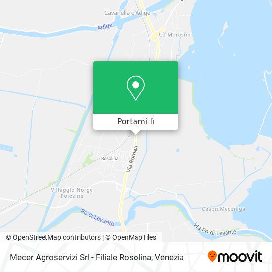 Mappa Mecer Agroservizi Srl - Filiale Rosolina