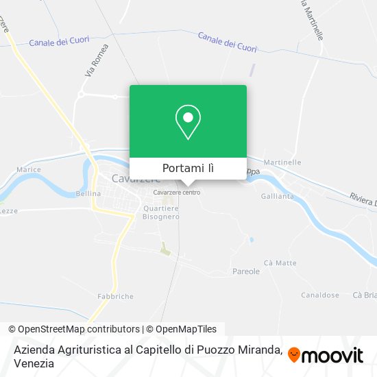 Mappa Azienda Agrituristica al Capitello di Puozzo Miranda