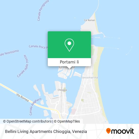 Mappa Bellini Living Apartments Chioggia