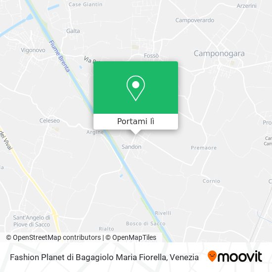 Mappa Fashion Planet di Bagagiolo Maria Fiorella