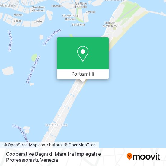 Mappa Cooperative Bagni di Mare fra Impiegati e Professionisti