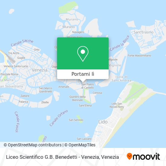 Mappa Liceo Scientifico G.B. Benedetti - Venezia