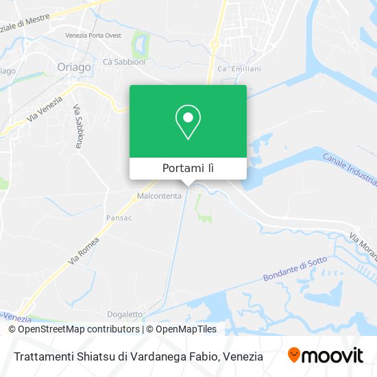 Mappa Trattamenti Shiatsu di Vardanega Fabio