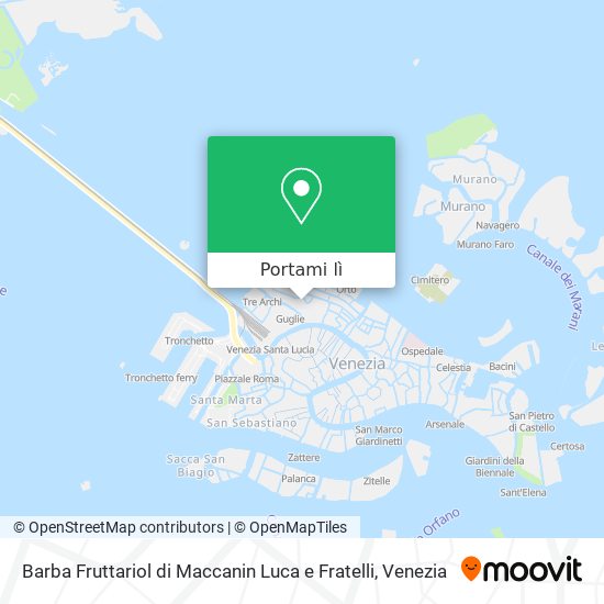 Mappa Barba Fruttariol di Maccanin Luca e Fratelli