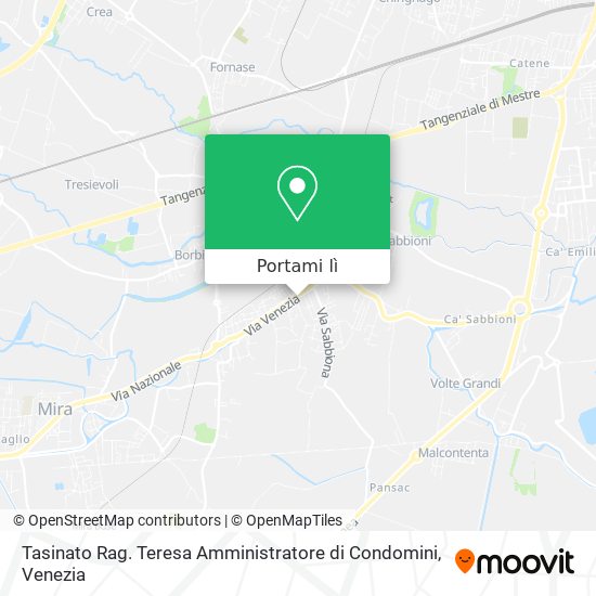 Mappa Tasinato Rag. Teresa Amministratore di Condomini