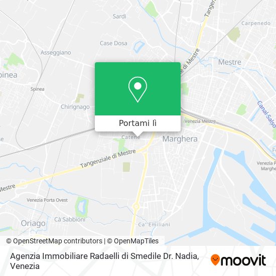Mappa Agenzia Immobiliare Radaelli di Smedile Dr. Nadia