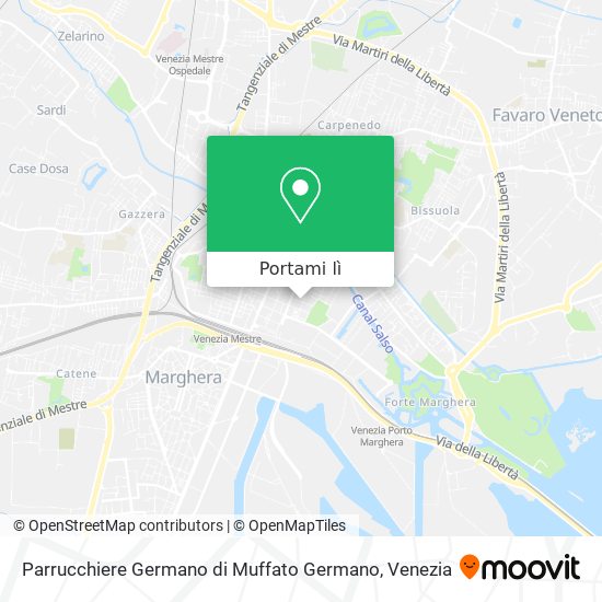 Mappa Parrucchiere Germano di Muffato Germano