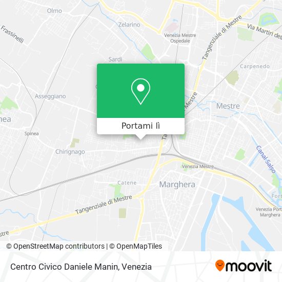 Mappa Centro Civico Daniele Manin