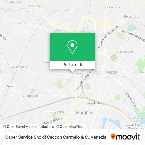 Mappa Caber Service Snc di Ceccon Carmelo & C.