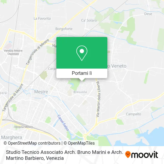 Mappa Studio Tecnico Associato Arch. Bruno Marini e Arch. Martino Barbiero