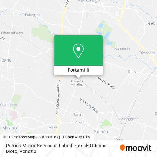 Mappa Patrick Motor Service di Labud Patrick Officina Moto