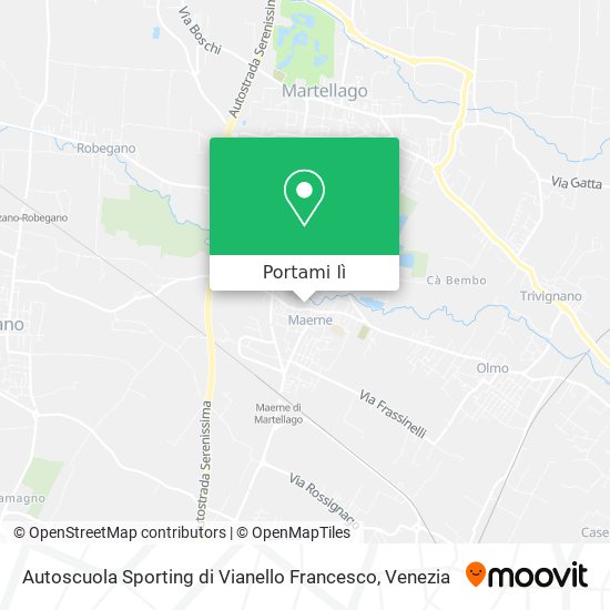 Mappa Autoscuola Sporting di Vianello Francesco