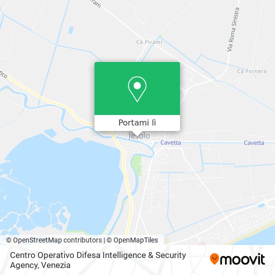 Mappa Centro Operativo Difesa Intelligence & Security Agency