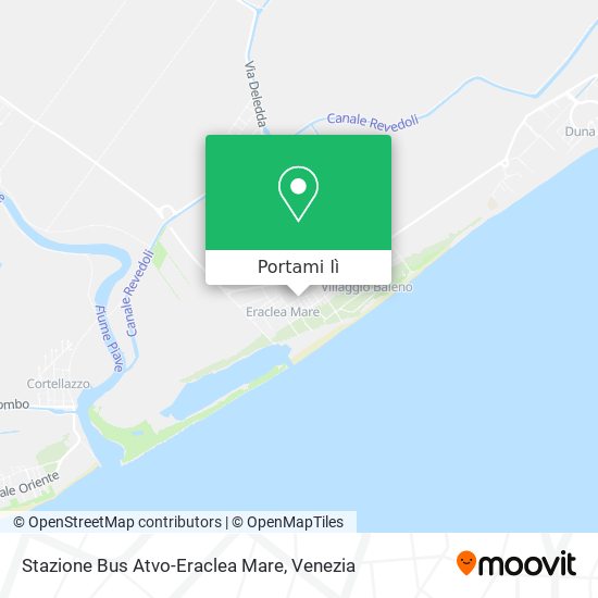 Mappa Stazione Bus Atvo-Eraclea Mare
