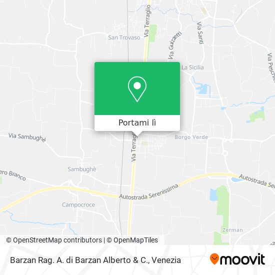 Mappa Barzan Rag. A. di Barzan Alberto & C.