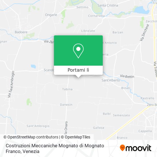 Mappa Costruzioni Meccaniche Mognato di Mognato Franco