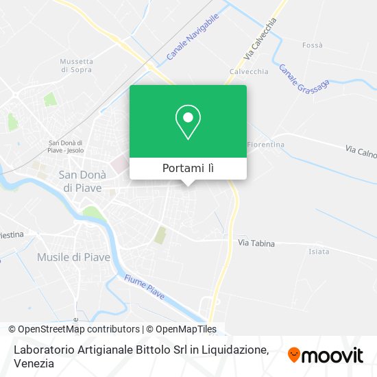 Mappa Laboratorio Artigianale Bittolo Srl in Liquidazione