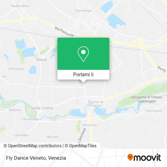 Mappa Fly Dance Veneto