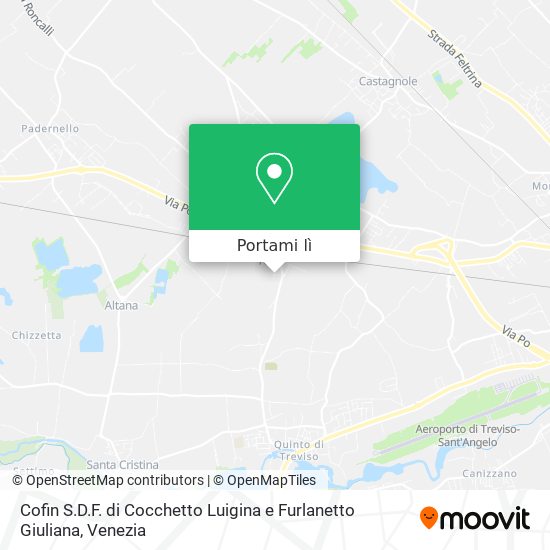 Mappa Cofin S.D.F. di Cocchetto Luigina e Furlanetto Giuliana