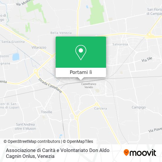Mappa Associazione di Carità e Volontariato Don Aldo Cagnin Onlus