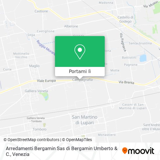 Mappa Arredamenti Bergamin Sas di Bergamin Umberto & C.