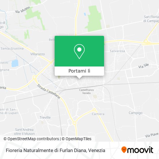 Mappa Fioreria Naturalmente di Furlan Diana