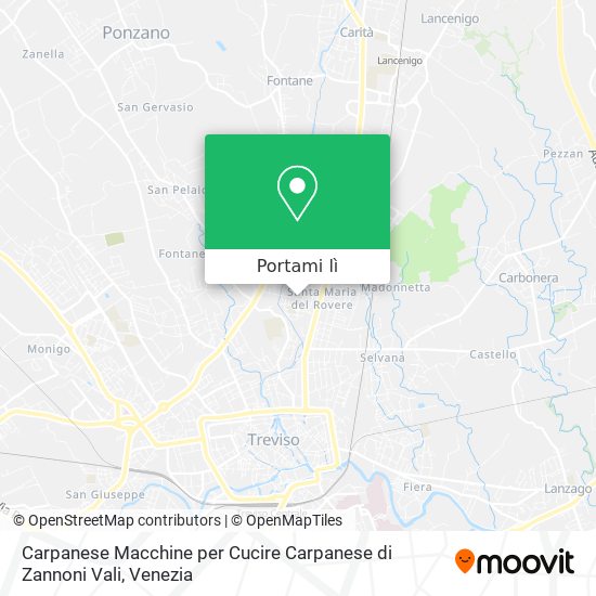 Mappa Carpanese Macchine per Cucire Carpanese di Zannoni Vali