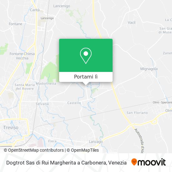 Mappa Dogtrot Sas di Rui Margherita a Carbonera