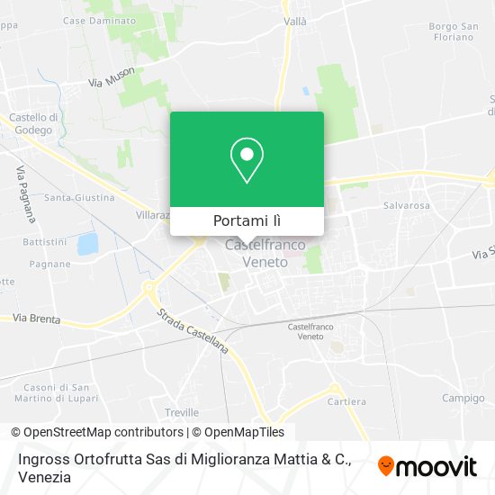 Mappa Ingross Ortofrutta Sas di Miglioranza Mattia & C.