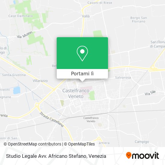 Mappa Studio Legale Avv. Africano Stefano