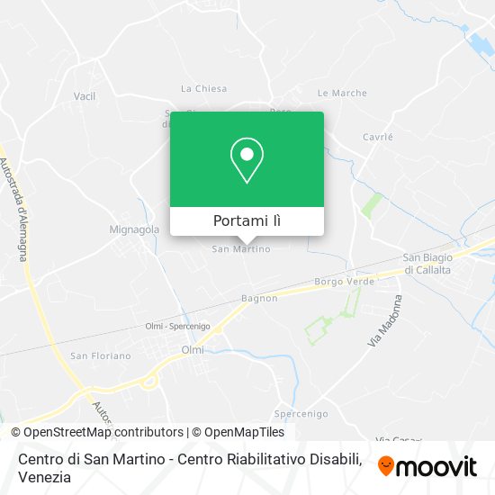 Mappa Centro di San Martino - Centro Riabilitativo Disabili