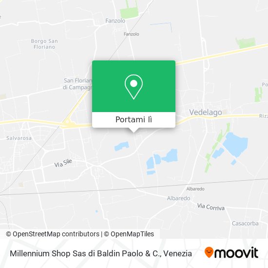 Mappa Millennium Shop Sas di Baldin Paolo & C.