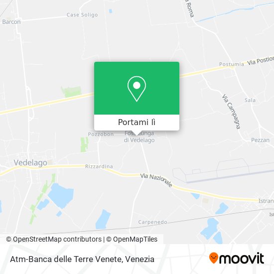 Mappa Atm-Banca delle Terre Venete