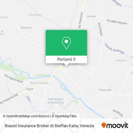 Mappa Biasini Insurance Broker di Steffan Katia