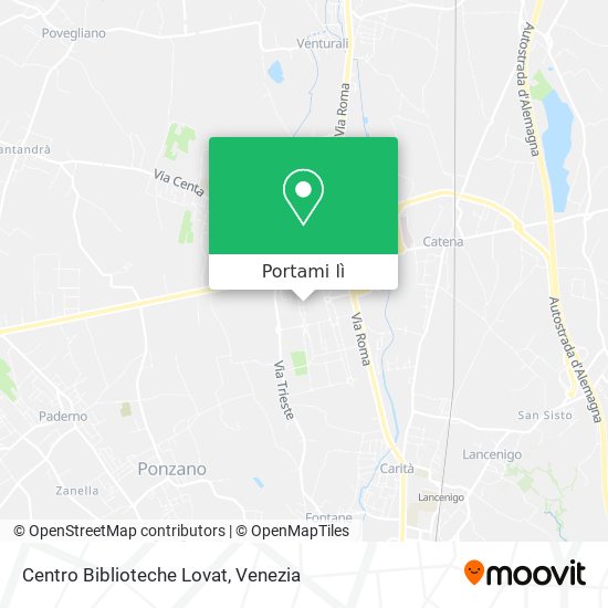 Mappa Centro Biblioteche Lovat