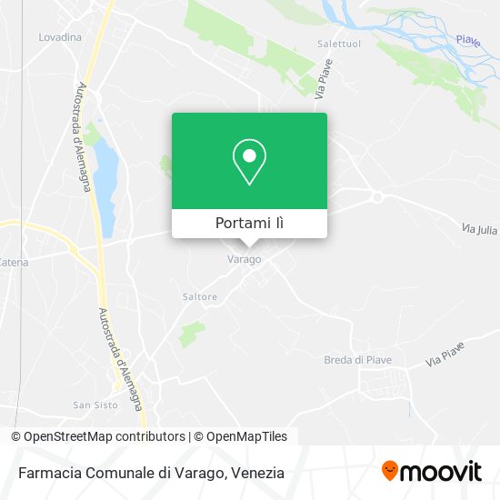 Mappa Farmacia Comunale di Varago