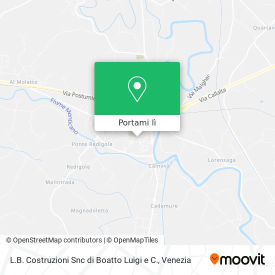 Mappa L.B. Costruzioni Snc di Boatto Luigi e C.