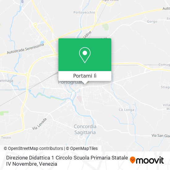 Mappa Direzione Didattica 1 Circolo Scuola Primaria Statale IV Novembre