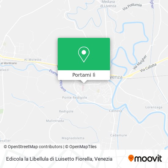Mappa Edicola la Libellula di Luisetto Fiorella