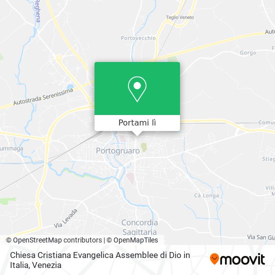 Mappa Chiesa Cristiana Evangelica Assemblee di Dio in Italia