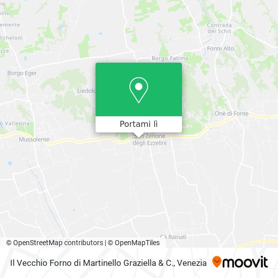 Mappa Il Vecchio Forno di Martinello Graziella & C.