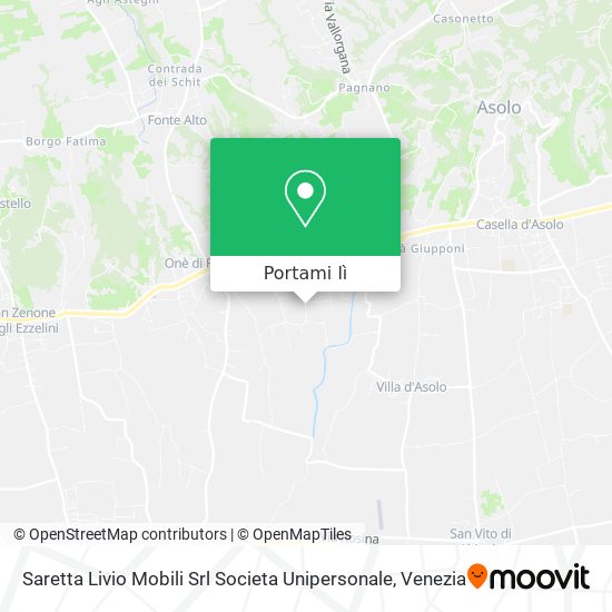 Mappa Saretta Livio Mobili Srl Societa Unipersonale