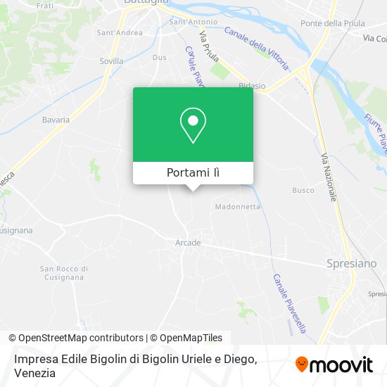 Mappa Impresa Edile Bigolin di Bigolin Uriele e Diego