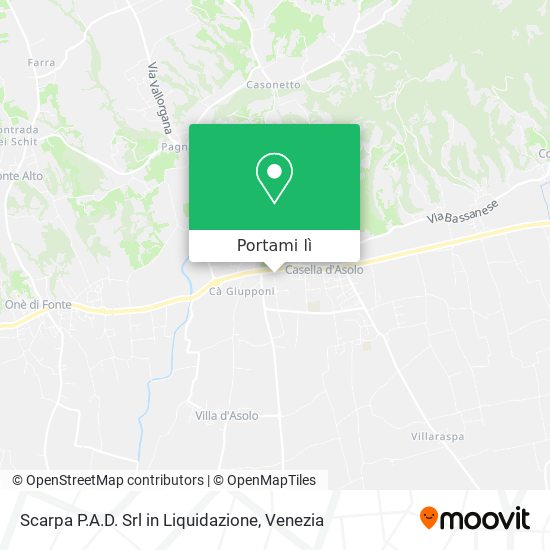 Mappa Scarpa P.A.D. Srl in Liquidazione